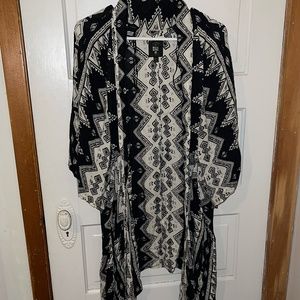 Aztec Print Kimono